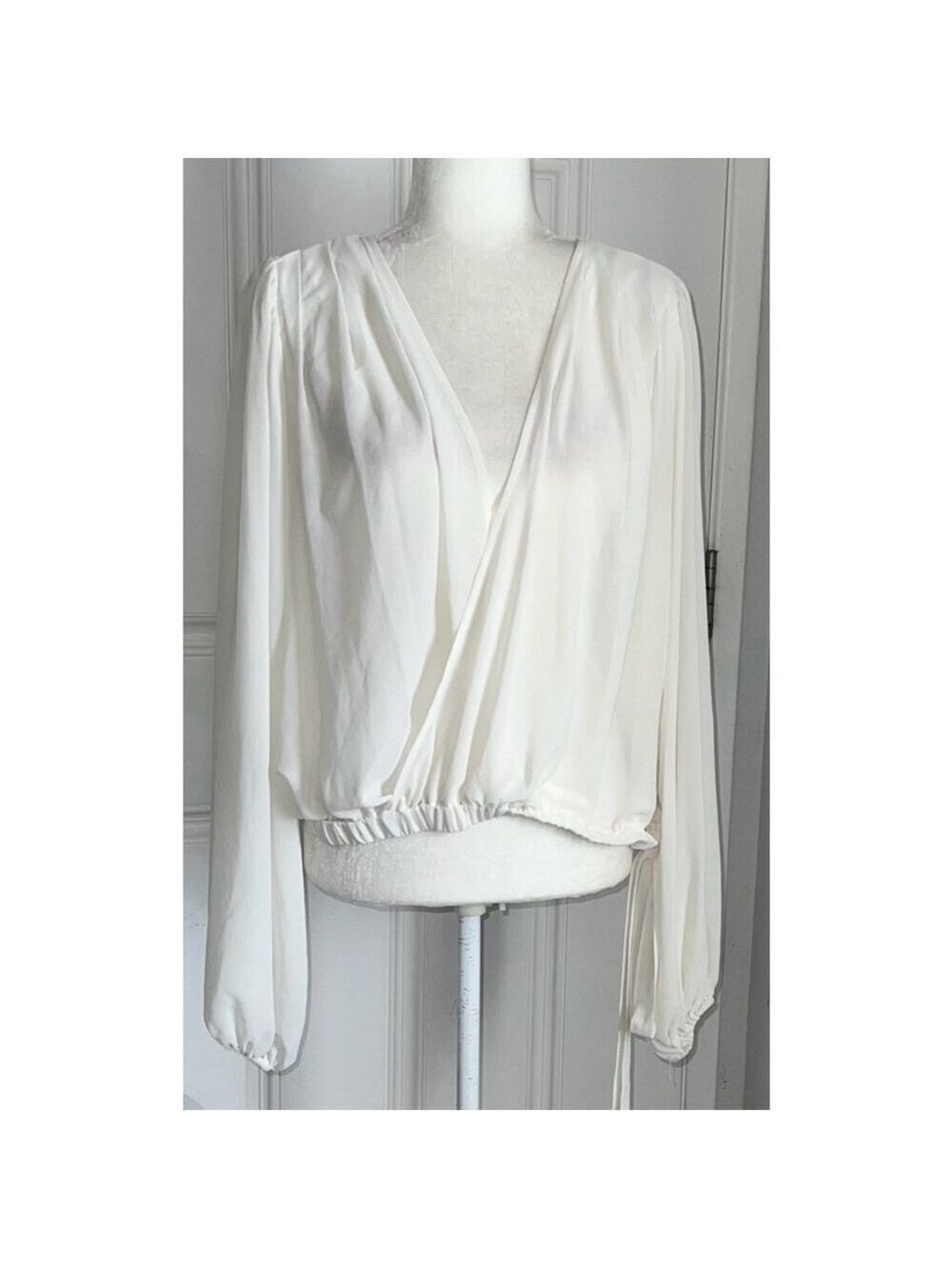 Fashion to Figure Flowy Sleeve Surplice Top Plus Size 2